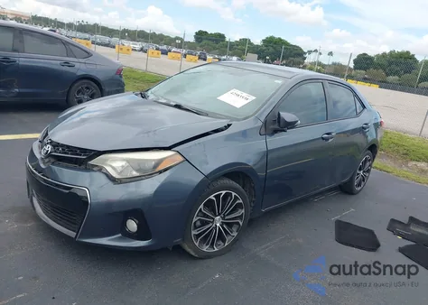 2015 Toyota Corolla S Plus z USA, uszkodzony, nr VIN 2T1BURHEXFC378908